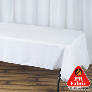 <h3 style="margin-left:0px;"><strong>White Premium Polyester Rectangle Tablecloth</strong>