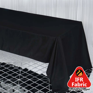 <h3 style="margin-left:0px;"><strong>Black Premium Polyester Rectangle Tablecloth</strong>