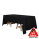 60"x126" Fire Retardant Black Tablecloth Premium Polyester Rectangular Table Cover