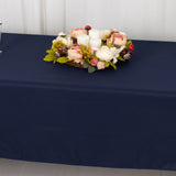 60"x126" Fire Retardant Navy Blue Tablecloth Premium Polyester Rectangular Table Cover