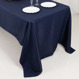 60"x126" Fire Retardant Navy Blue Tablecloth Premium Polyester Rectangular Table Cover