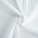 60"x126" Fire Retardant White Tablecloth Premium Polyester Rectangular Table Cover