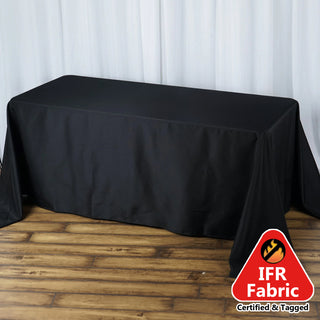 <h3 style="margin-left:0px;"><strong>Black Premium Polyester Rectangle Tablecloth</strong>