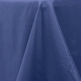 90x132inch Navy Blue Fire Retardant Tablecloth, Seamless Premium Polyester Rectangular Table#whtbkgd