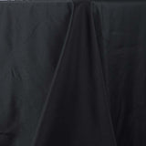 90x156inch Black Fire Retardant Tablecloth, Seamless Premium Polyester Rectangular Table#whtbkgd