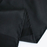 90" Fire Retardant Black Tablecloth Premium Polyester Round Table Cover