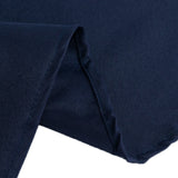 90" Fire Retardant Navy Blue Tablecloth Premium Polyester Round Table Cover