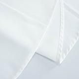 90" Fire Retardant White Tablecloth Premium Polyester Round Table Cover