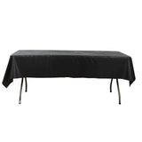 Black Plastic Tablecloth Roll in A Cut-to-Size Box with Slide Cutter, Cuts Up to 36 Rectangle 8 Feet