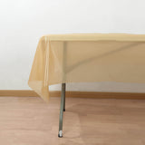 Gold Plastic Tablecloth Roll in A Cut-to-Size Box with Slide Cutter, Cuts Up to 36 Rectangle 8 Feet