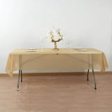 Gold Plastic Tablecloth Roll in A Cut-to-Size Box with Slide Cutter, Cuts Up to 36 Rectangle 8 Feet