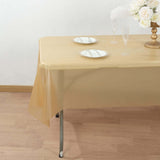 Gold Plastic Tablecloth Roll in A Cut-to-Size Box with Slide Cutter, Cuts Up to 36 Rectangle 8 Feet