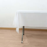 White Plastic Tablecloth Roll in A Cut-to-Size Box with Slide Cutter, Cuts Up to 36 Rectangle 8 Feet