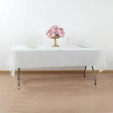 White Plastic Tablecloth Roll in A Cut-to-Size Box with Slide Cutter, Cuts Up to 36 Rectangle 8 Feet