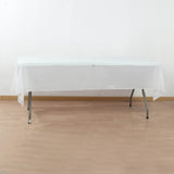 White Plastic Tablecloth Roll in A Cut-to-Size Box with Slide Cutter, Cuts Up to 36 Rectangle 8 Feet