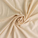 4ft Beige Rectangular Stretch Spandex Tablecloth#whtbkgd
