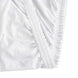 4ft White Stretch Spandex Banquet Tablecloth Top Cover