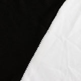 Black White Cross Over Stretch Spandex Table Cover 6ft Rectangular Fitted Tablecloth