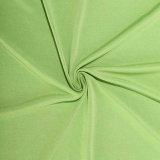 Elevate Your Event Decor with the 8ft Apple Green Rectangular Stretch Spandex Tablecloth