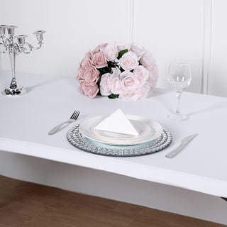 Stylish and Practical: The Perfect White Stretch Spandex Banquet Tablecloth