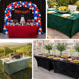 Party table covers in various colors for festive celebrations and events.