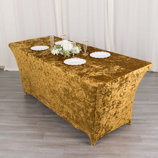 Unleash the Luxury of Gold Crushed Velvet