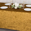 6ft Gold Crushed Velvet Spandex Fitted Rectangular Table Cover