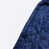 6ft Navy Blue Crushed Velvet Spandex Fitted Rectangular Table Cover