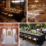 Elegant dining setups for special occasions with decor and floral arrangements.
