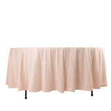 Blush Premium Scuba Round Tablecloth, Wrinkle Free Seamless Polyester Tablecloth