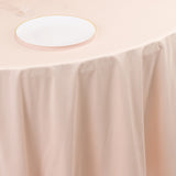 Blush Premium Scuba Round Tablecloth, Wrinkle Free Seamless Polyester Tablecloth