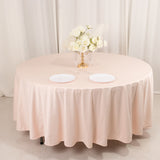 Blush Premium Scuba Round Tablecloth, Wrinkle Free Seamless Polyester Tablecloth