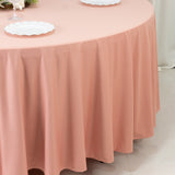 Scuba Round 108" Tablecloth Dusty Rose - Wrinkle Free & Stain Resistant Table Cover