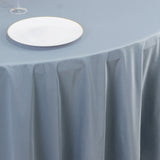 Dusty Blue Premium Scuba Wrinkle Free Round Tablecloth, Seamless Scuba Polyester Tablecloth