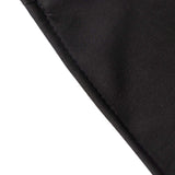 Black Premium Scuba Round Tablecloth, Wrinkle Free Seamless Polyester Tablecloth 108inch