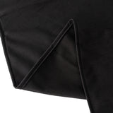 Black Premium Scuba Round Tablecloth, Wrinkle Free Seamless Polyester Tablecloth 108inch