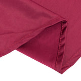 Burgundy Premium Scuba Wrinkle Free Round Tablecloth, Seamless Scuba Polyester Tablecloth