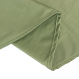 Dusty Sage Green Premium Scuba Wrinkle Free Round Tablecloth, Seamless Scuba Polyester Tablecloth