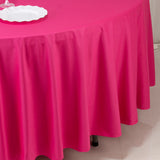 Scuba Round 108" Tablecloth Fuchsia - Wrinkle Free & Stain Resistant Table Cover