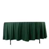 Hunter Emerald Green Premium Scuba Wrinkle Free Round Tablecloth, Seamless Scuba Polyester Tableclot