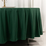 Hunter Emerald Green Premium Scuba Wrinkle Free Round Tablecloth, Seamless Scuba Polyester Tableclot