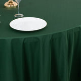 Hunter Emerald Green Premium Scuba Wrinkle Free Round Tablecloth, Seamless Scuba Polyester Tableclot