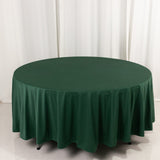 Hunter Emerald Green Premium Scuba Wrinkle Free Round Tablecloth, Seamless Scuba Polyester Tableclot