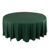 Hunter Emerald Green Premium Scuba Wrinkle Free Round Tablecloth, Seamless Scuba Polyester Tableclot