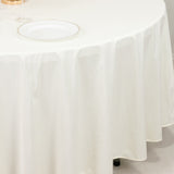 Ivory Premium Scuba Wrinkle Free Round Tablecloth, Seamless Scuba Polyester Tablecloth