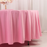 Pink Premium Scuba Wrinkle Free Round Tablecloth, Seamless Scuba Polyester Tablecloth