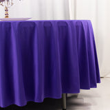 Purple Premium Scuba Wrinkle Free Round Tablecloth, Seamless Scuba Polyester Tablecloth