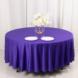 Purple Premium Scuba Wrinkle Free Round Tablecloth, Seamless Scuba Polyester Tablecloth