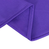 Purple Premium Scuba Wrinkle Free Round Tablecloth, Seamless Scuba Polyester Tablecloth