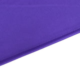 Purple Premium Scuba Wrinkle Free Round Tablecloth, Seamless Scuba Polyester Tablecloth